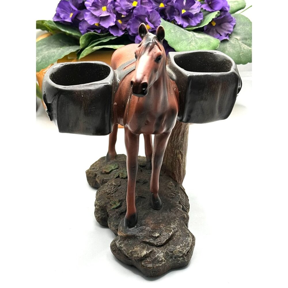 Vintage DWK 2011 Horse Figurine With Double Saddlebags For S&P Shakers